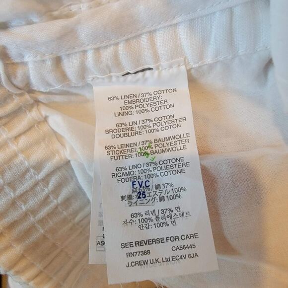 J. Crew White Embroidered Sunburst Southwest Printed Shorts Size S - Picture 6 of 6